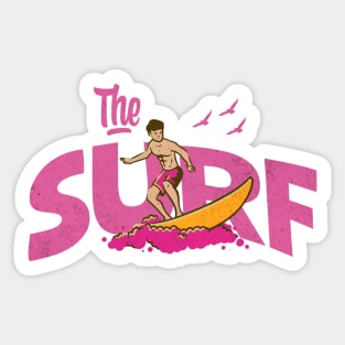 the summer surf club Sticker